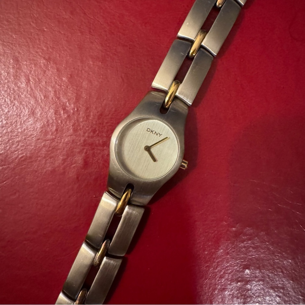 DKNY Watch - Duotone with Silver and Gold - Round Face